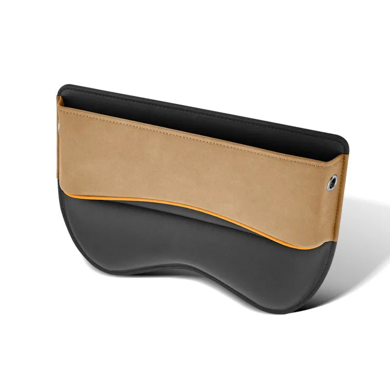 Leather car seat storage organiser box in a choice of five suede-effect colours.