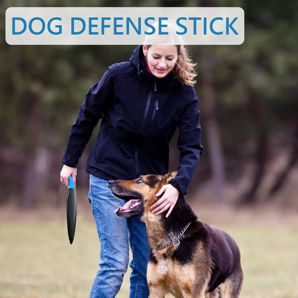 Blue handled nylon dog break stick for training small and medium dogs, shown at 35cm length.