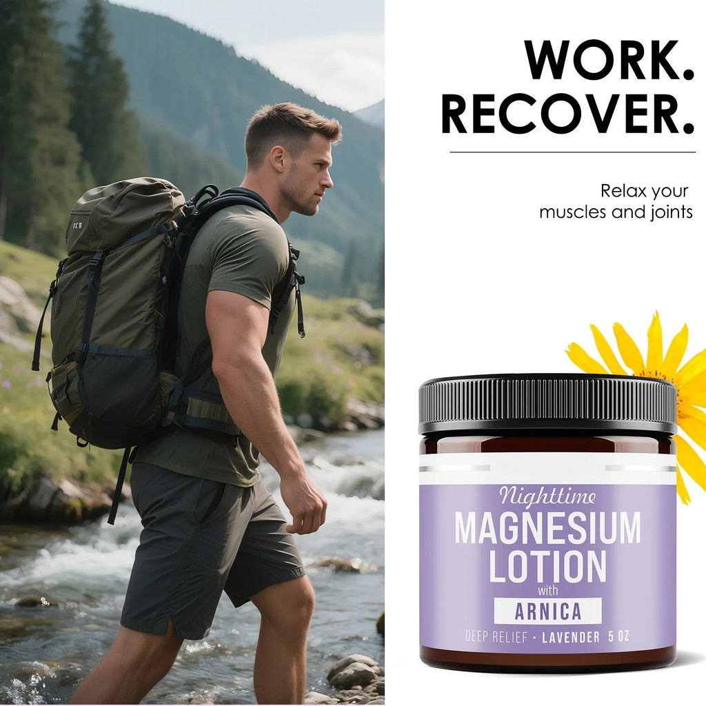 Magnesium body butter cream in 7.1cm container with 150ml content