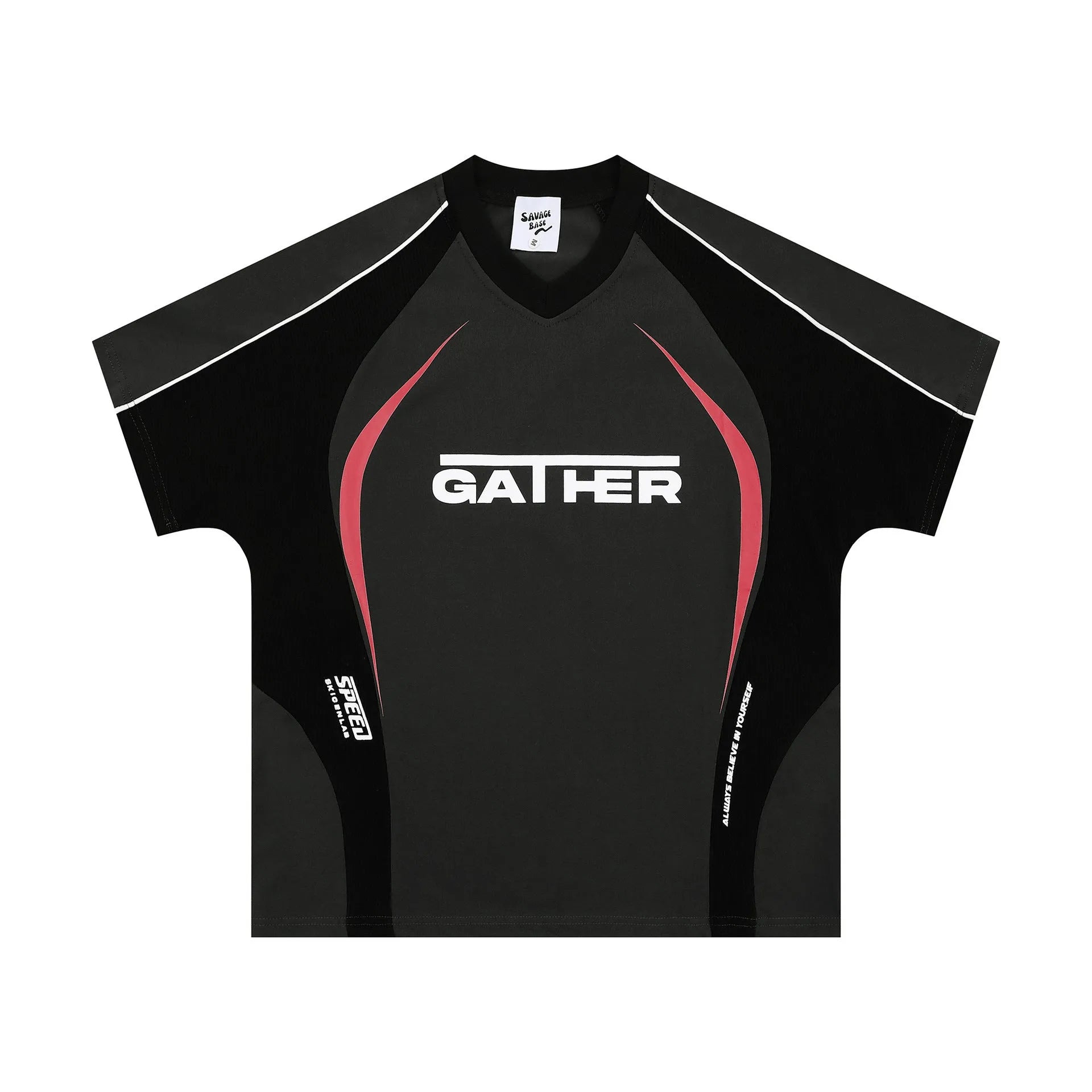 Men's loose fit t-shirt with colour matching letter printing across chest in black or apricot colour