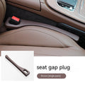 Polyurethane car seat gap filler strip in black colour preventing items falling between seats
