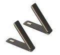 Multifunctional card type magnetic flip cover phone stand in silver or black alloy, universal style fold-out bracket