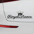 Reflective crown car sticker measuring 30cm by 12cm in PET vinyl material