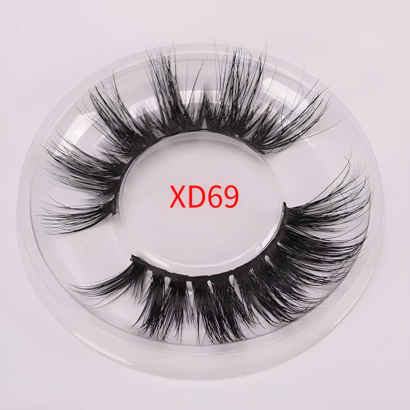 Affectionate brand 5D mink false eyelashes in a 0-type style with a brush and hair cap.