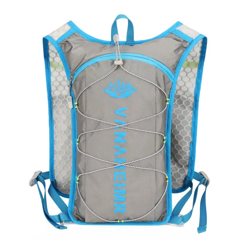 Ultra-light waterproof outdoor backpack in noble black colour with air pillow belt system