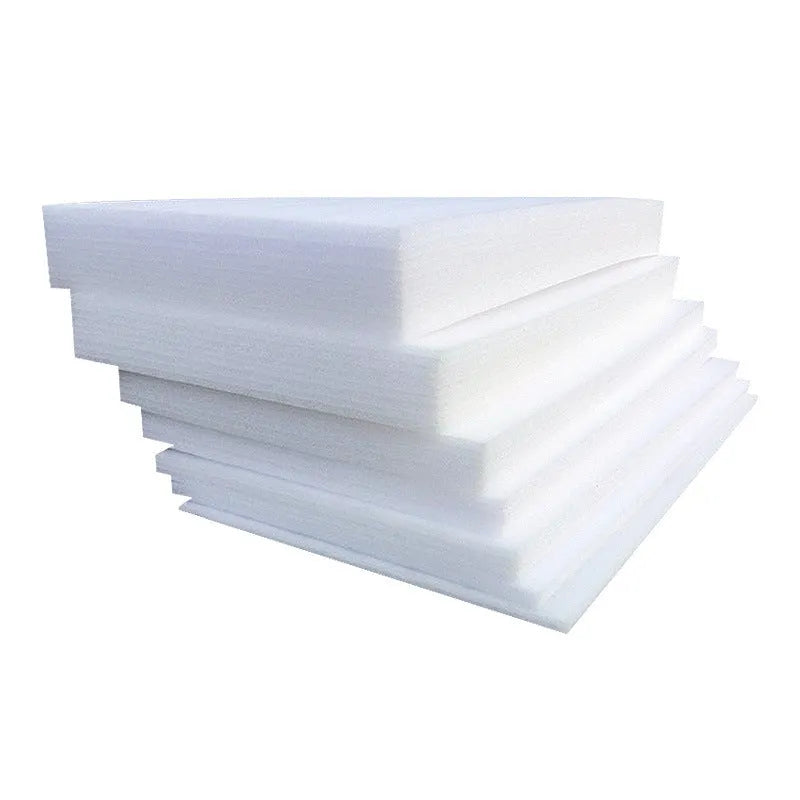 White EPE pearl cotton foam board measuring 200cm by 100cm with 10mm thickness