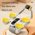 White belly exercise roller with LED timing display for abdominal workouts