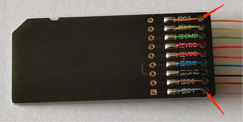 EMMC read write tool for BMW Mercedes Audi Porsche audio host maintenance via SD card PCB port