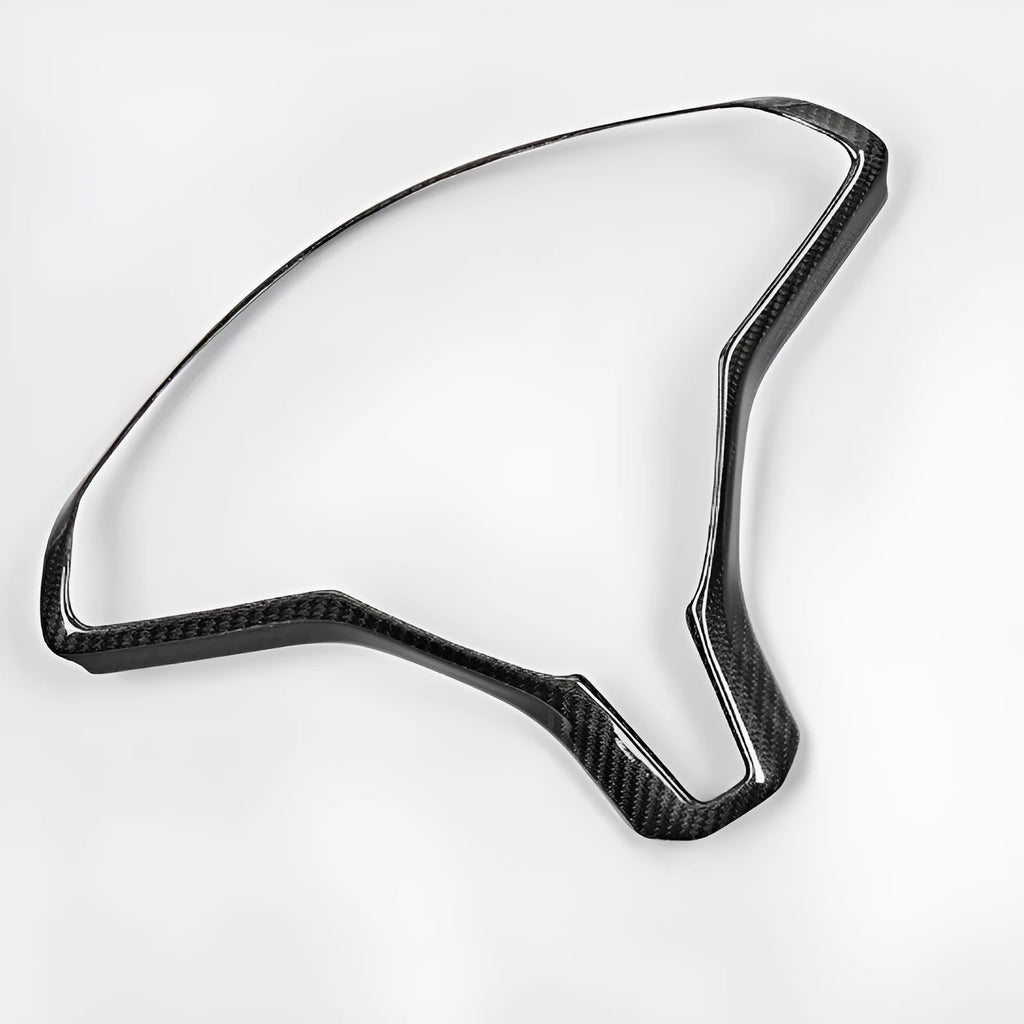 Tesla Model S steering wheel decorative frame in carbon fibre colour ABS plastic