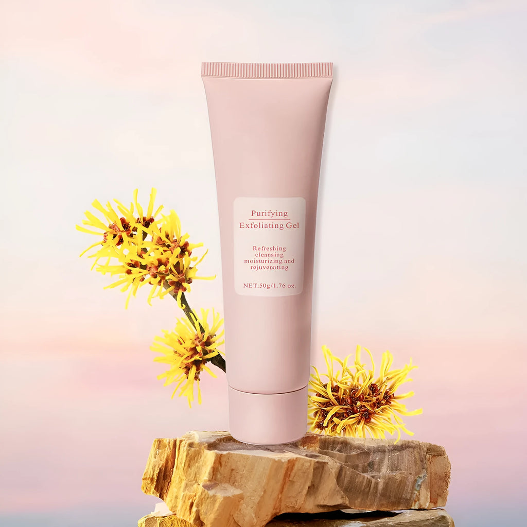 132g tube of universal facial exfoliating gel scrub for men and women