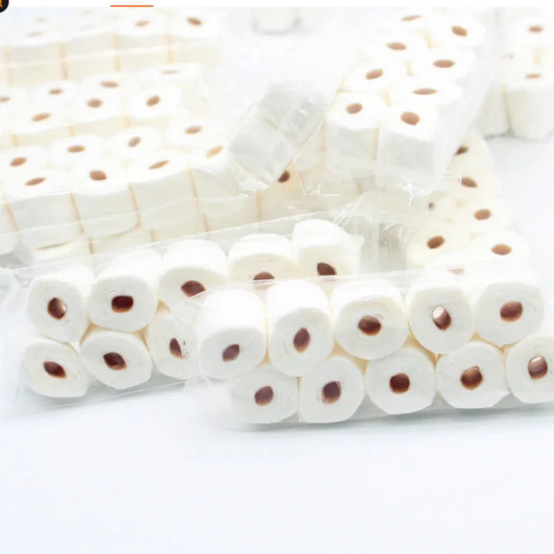 Simulated paper tissue roll model measuring 30x15x80mm for childrens educational play and props