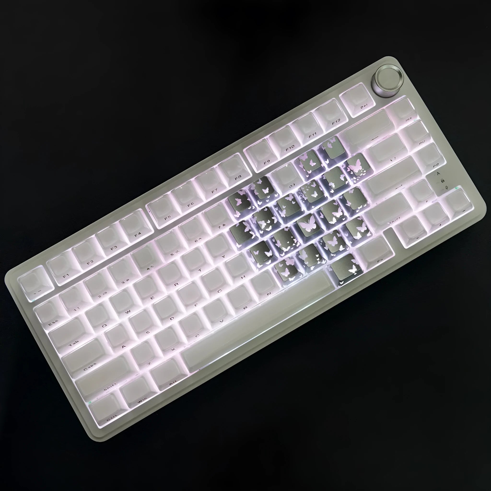 Bluetooth keyboard with integrated stand in plastic finish with heat sublimation key markings