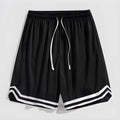 Men's loose casual cropped trousers in a gradient colour pattern.