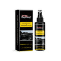 Bottle of car polishing spray with spray nozzle for automotive paint detailing and maintenance