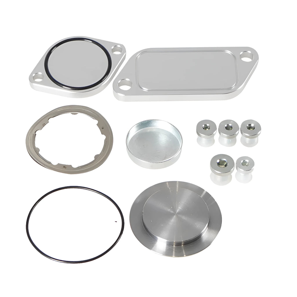 Silver aluminium alloy automotive valve cover for engine replacement
