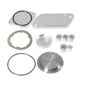 Silver aluminium alloy automotive valve cover for engine replacement