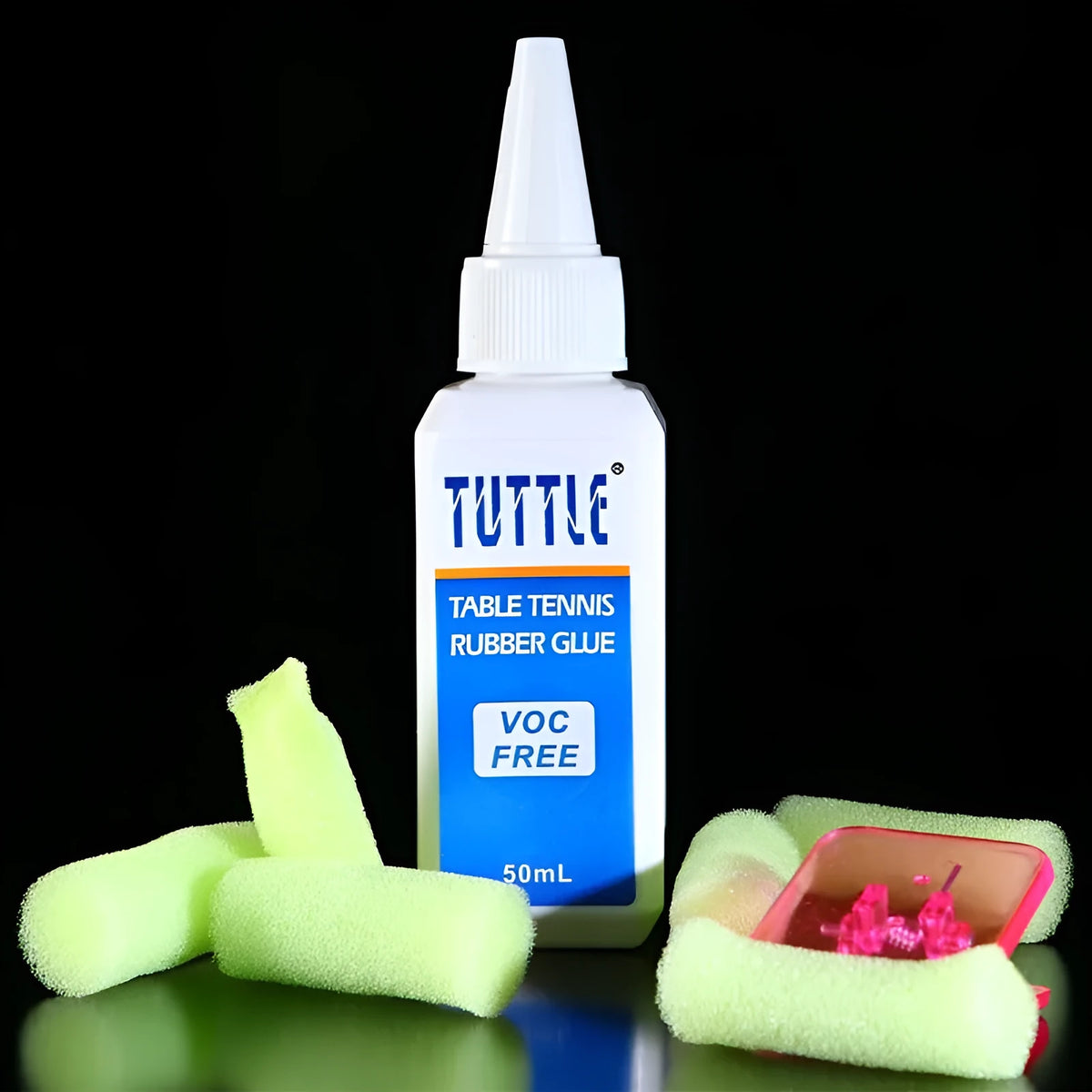 50ml bottle of table tennis inorganic glue for racket rubber and ball game use