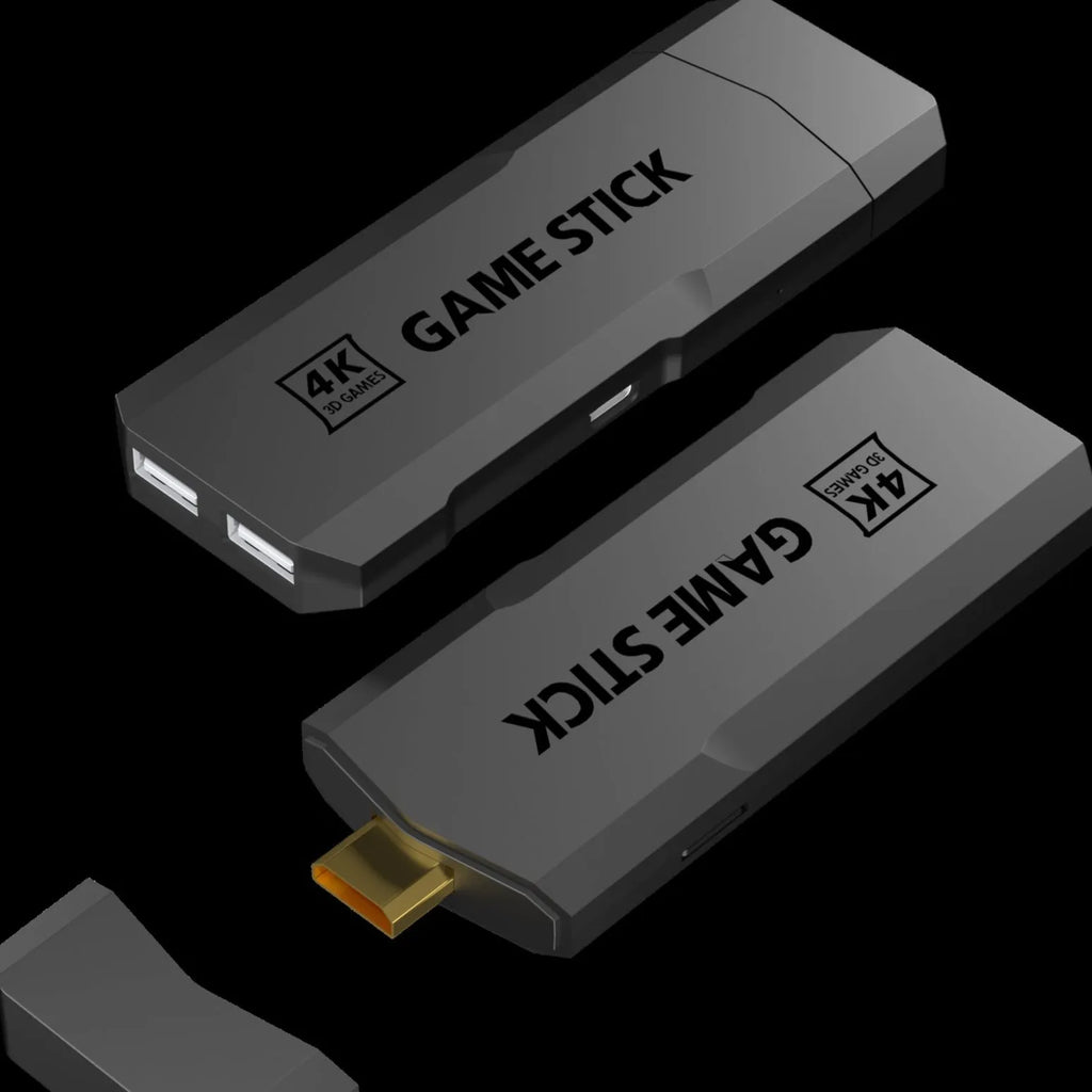 HD Home TV Game Console in E-sports style with handle, host unit, charging cable, and HDMI cable