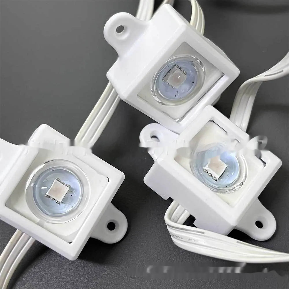 White plastic protective lampshade for LED light brackets, shown next to a ruler indicating 1.7cm by 6cm dimensions.