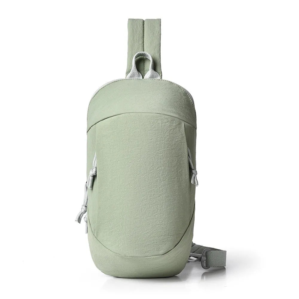 Outdoor girls nylon crossbody bag in six colour options showing internal mobile phone compartment