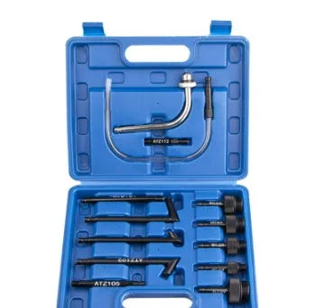 Automatic transmission oil refueling machine with thirteen-piece connector kit and transmission injector tool