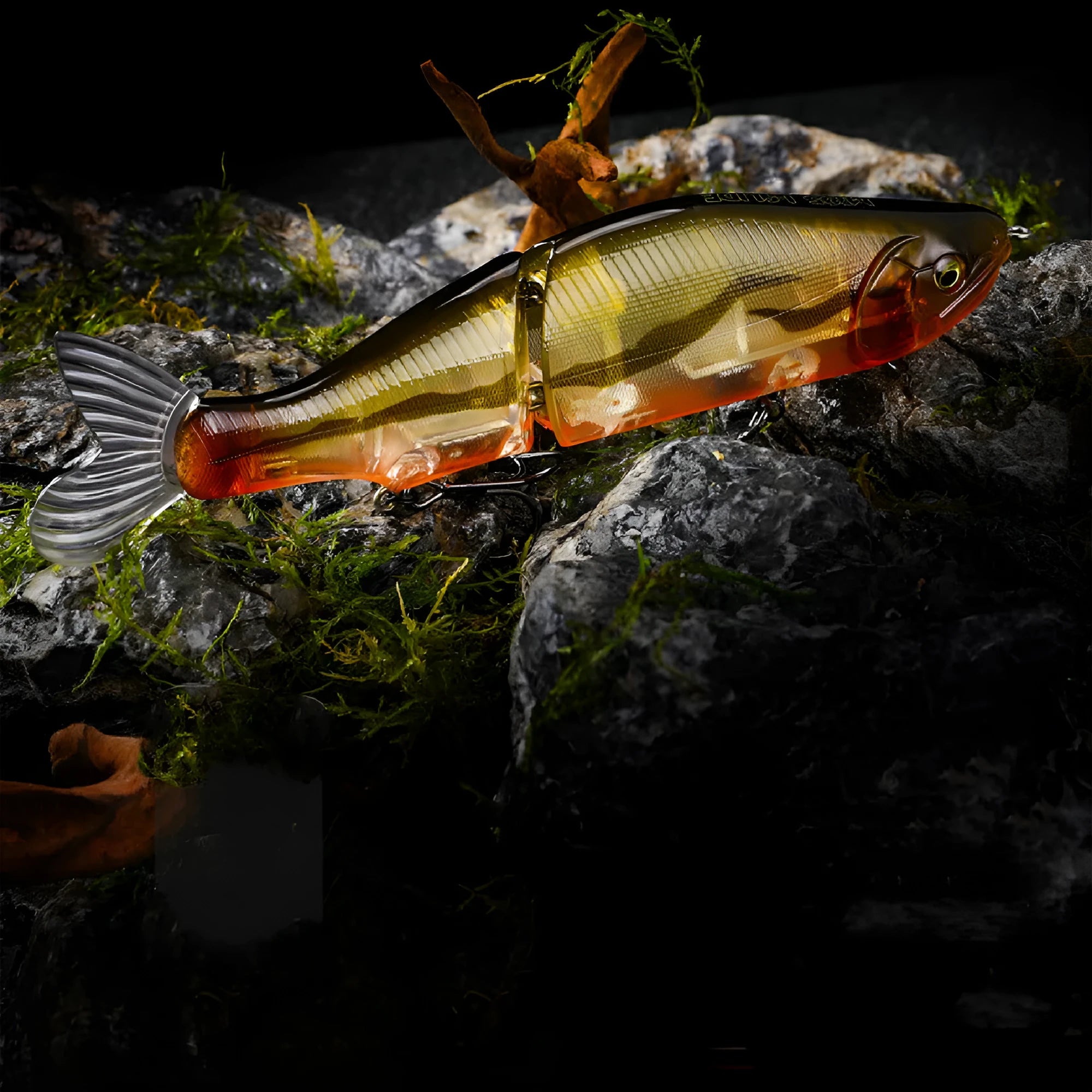 185mm soft plastic fishing lure for bass and freshwater predators in multiple colour options