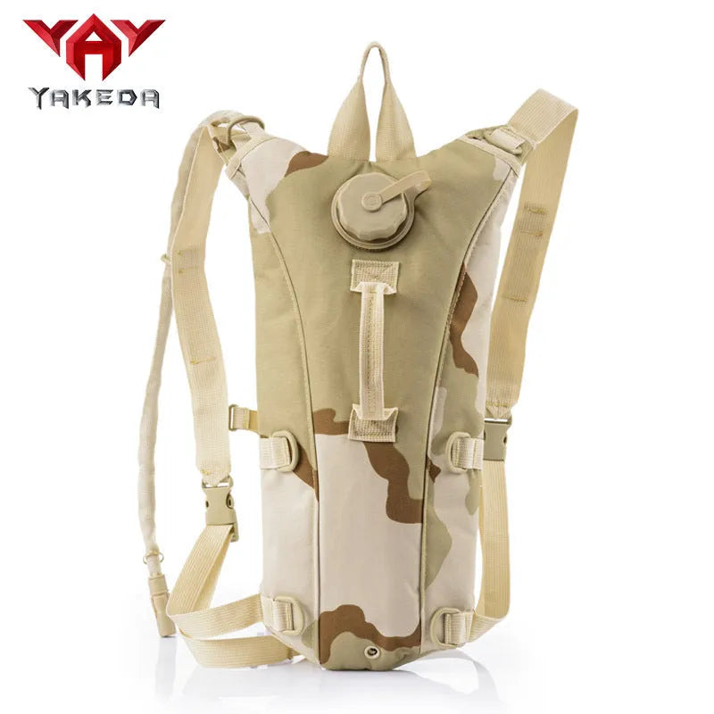 Tactical water bag in jungle camouflage or CP, 46cm x 22cm, 600D oxford cloth outdoor hydration pack