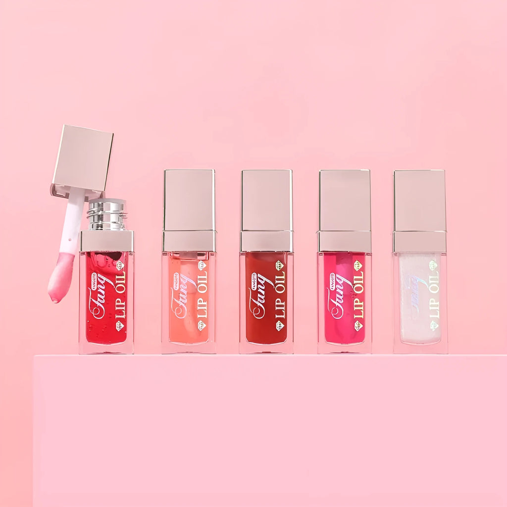 Five lip gloss and lipstick applicators in shades Style001, Style006, Style007, Style012, and Style015.
