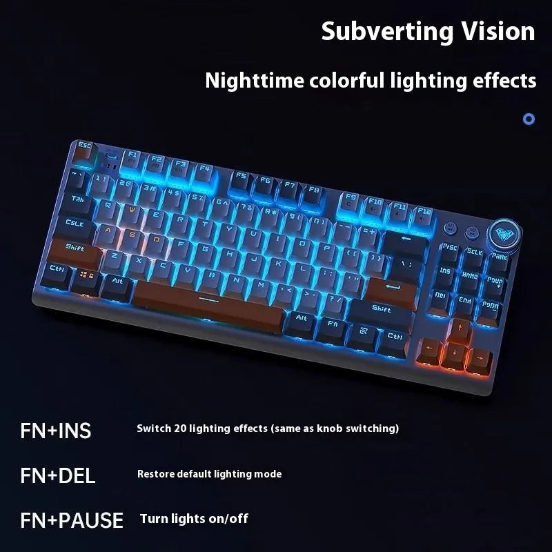 Tarantula wireless mechanical keyboard with side engraving on a metal case