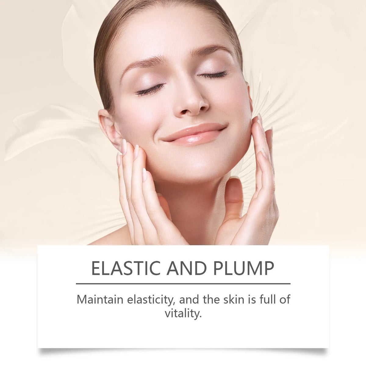 Collagen firming care solution 30ml bottle with hyaluronic acid formula