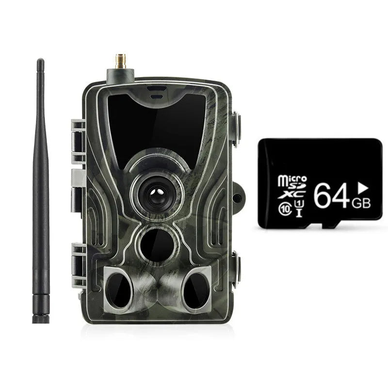 Outdoor waterproof surveillance camera with camouflage finish for discreet monitoring