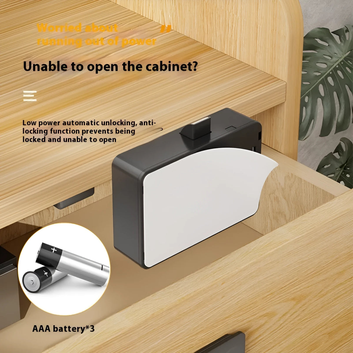 F079 punch-free drawer lock with key for no-drill installation on household furniture