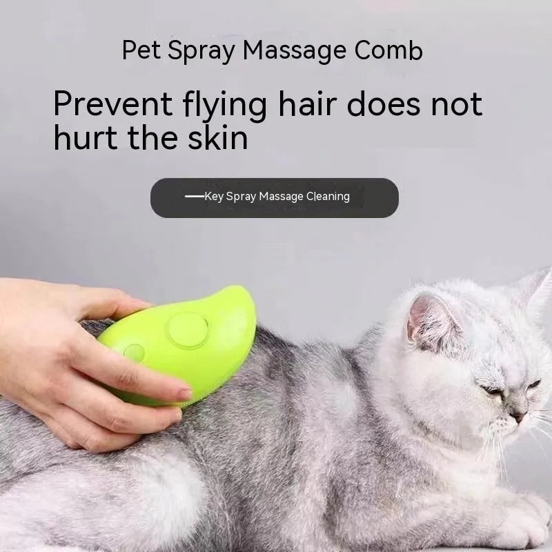 20ml wash-free pet essence bottle with plastic brush for dogs and cats, green or yellow set