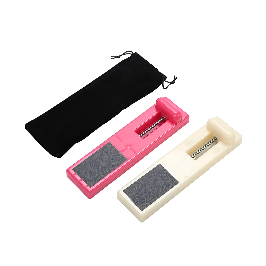 Pink and white ballet foot trainer rotation device for instep muscle strengthening