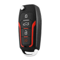 Red and Frosted Black one-way remote control car alarm system with two remotes for 3000m vehicle security