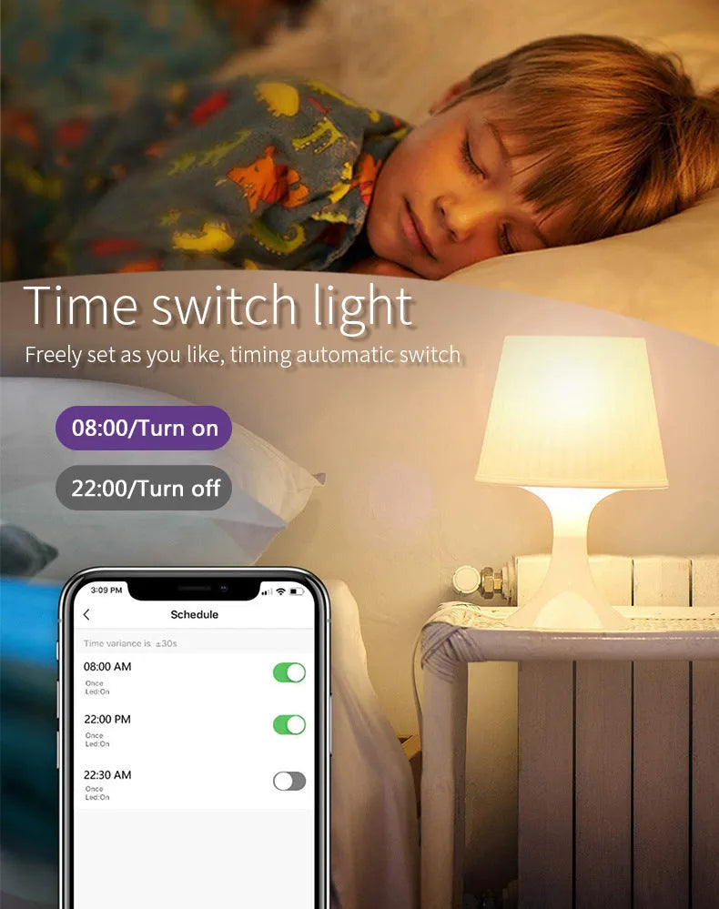 Smart RGBCCT 5W GU10 spotlight with wifi and voice control in 50x55mm compact size