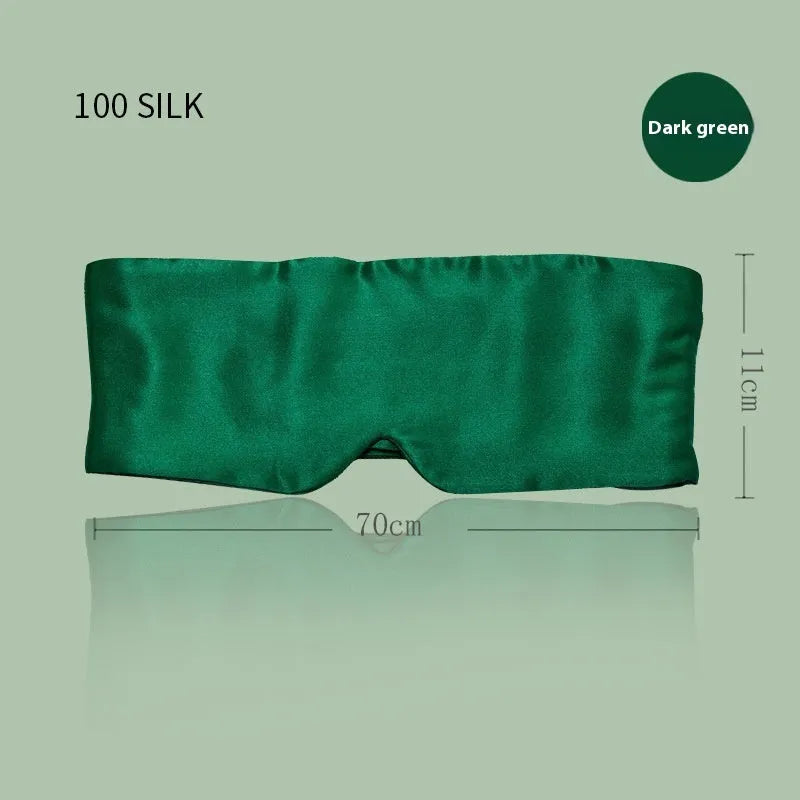 Mulberry silk sleep eye mask in champagne gold colour for light blocking