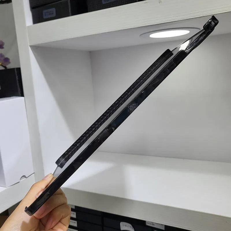 Apple iPad Pro 11 carbon fibre hard case with three finish options showing heat dissipation and drop protection