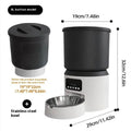 4L smart pet feeder with Wi-Fi connectivity and camera monitoring for cats and dogs