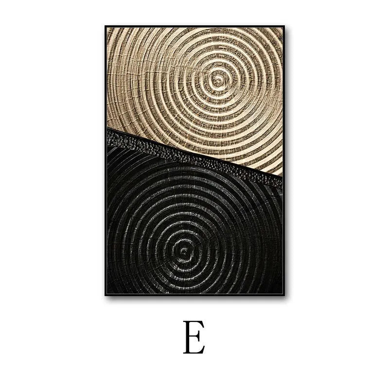 Modern minimalist abstract canvas painting with aluminium alloy frame, available in 50x70cm and 60x80cm sizes.