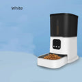 3L automatic pet feeder with voice and video, ABS and 304 stainless steel, black or white, for cats and dogs