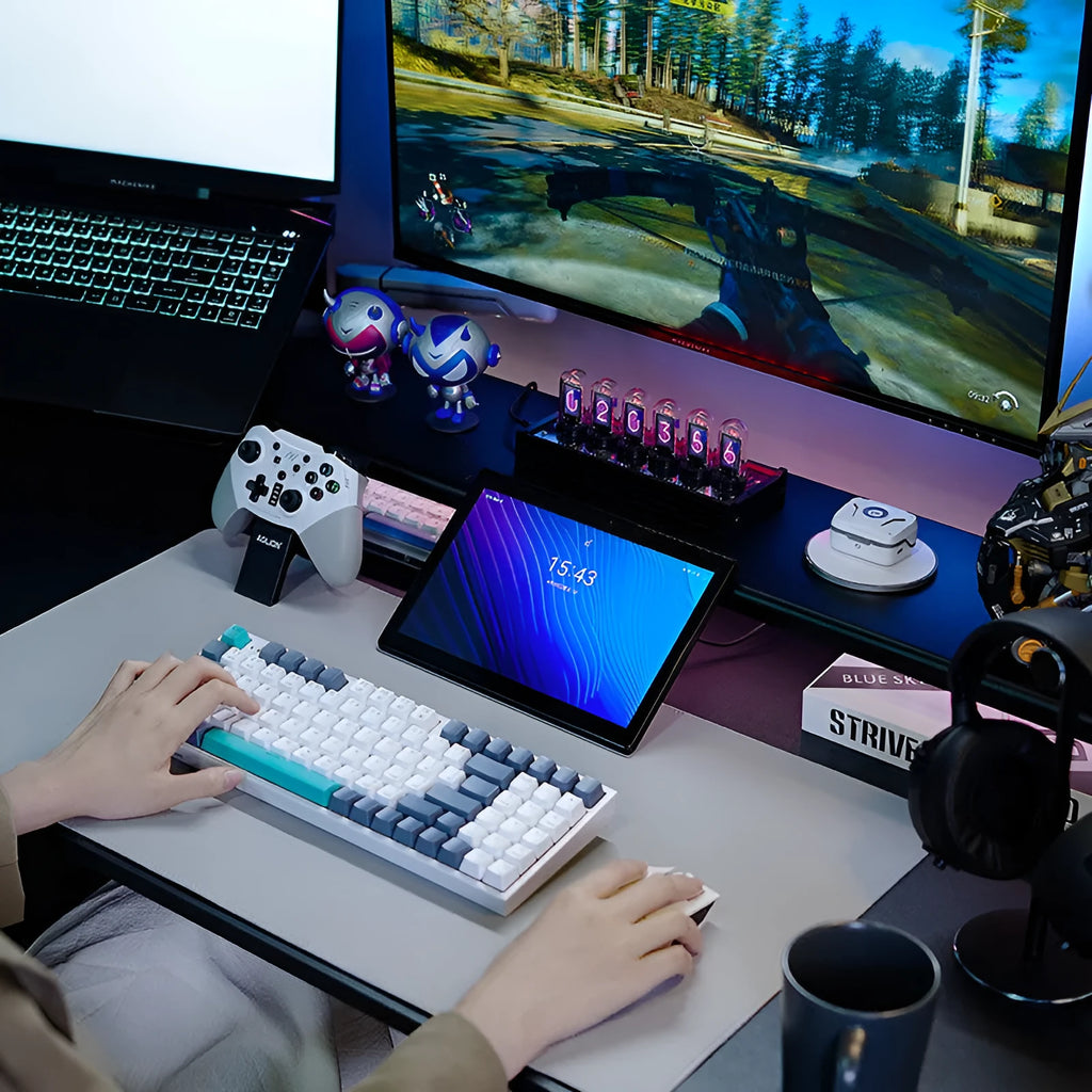 K500 wired mechanical keyboard with 94 keys, RGB backlighting, and 1.5m USB cable