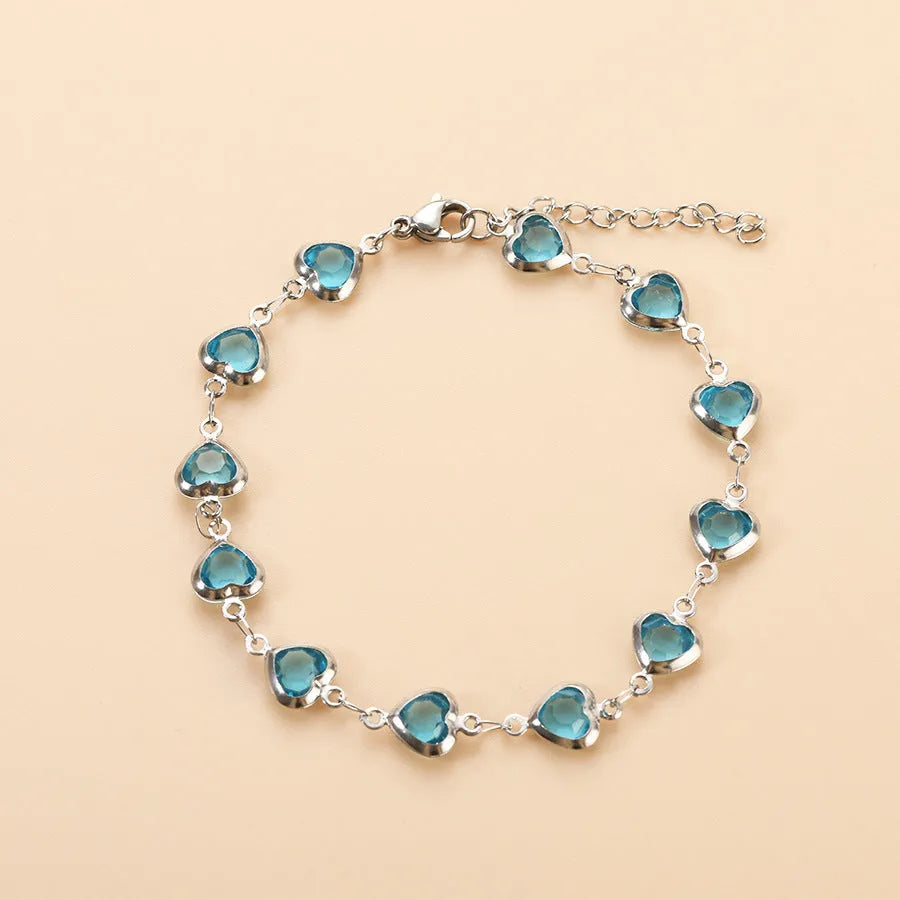 Devil's Eye stainless steel bracelet with geometric design and electroplated colour options