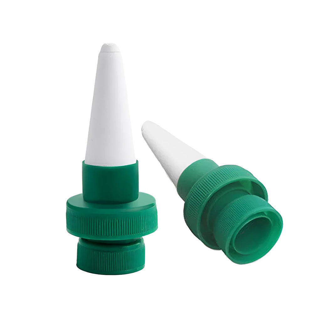 Green ceramic automatic plant watering dripper for cola bottle irrigation system