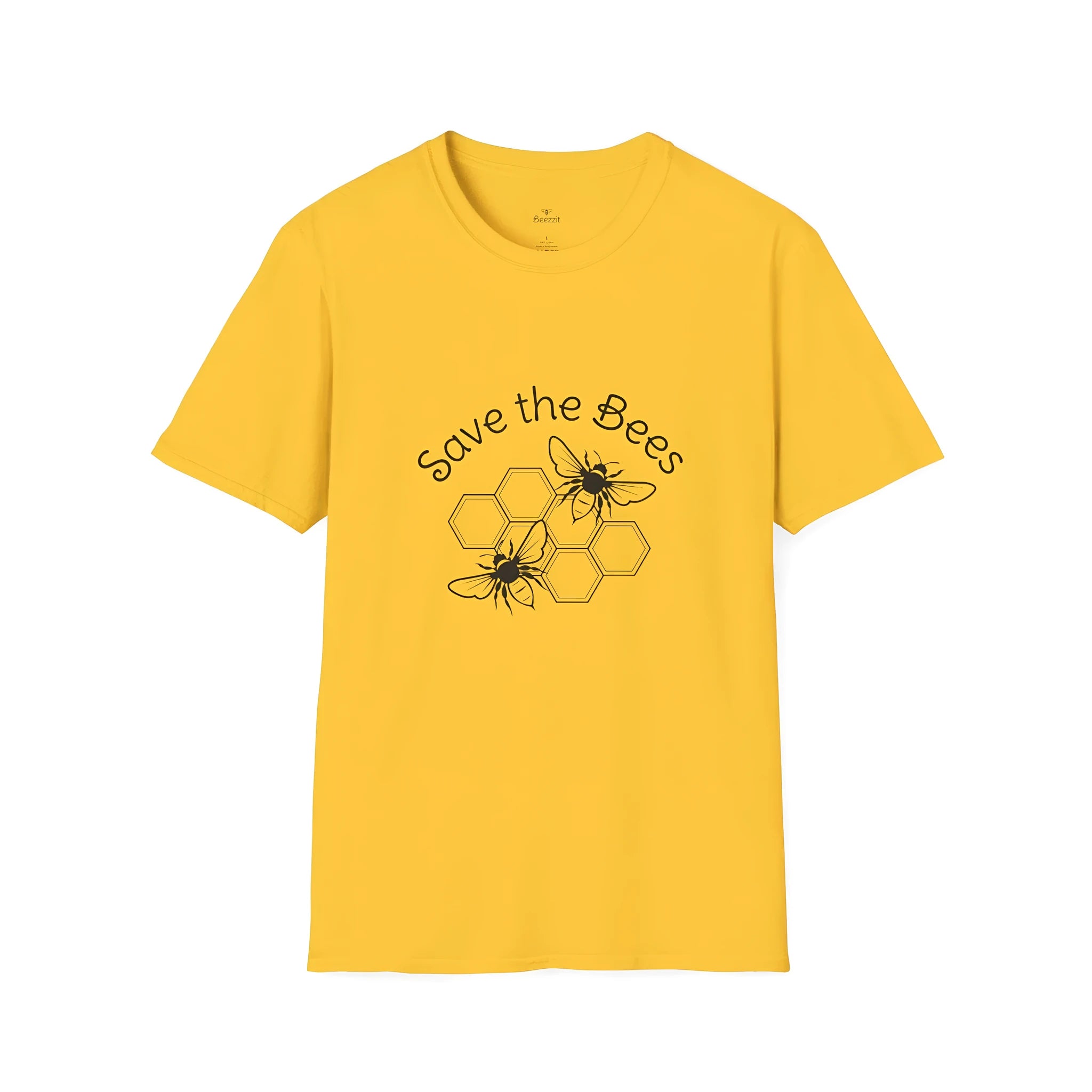 Men's yellow casual t-shirt with 3D digital printing, loose fit pullover style with short sleeves