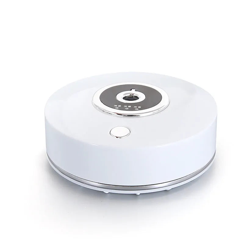 Plastic car diffuser with USB cable and anti-slip pad in black, grey and white colour options