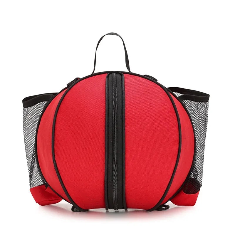 Oxford cloth basketball training bag with adjustable strap shown in a camouflage colour option.