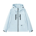 Dopamine three-proof outdoor couple's windbreaker, slim solid-colour jacket with zippered patch pocket, sizes S to 3XL