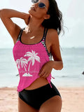 Women's loose tangini bikini set in multiple colours with European and American sizing options