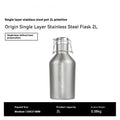 Large capacity outdoor portable stainless steel thermal pot with double layer insulation for camping hiking travel